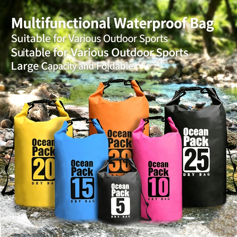 Dry Bag Roll Top - Yüzme için Su Geçirmez Kuru Çanta