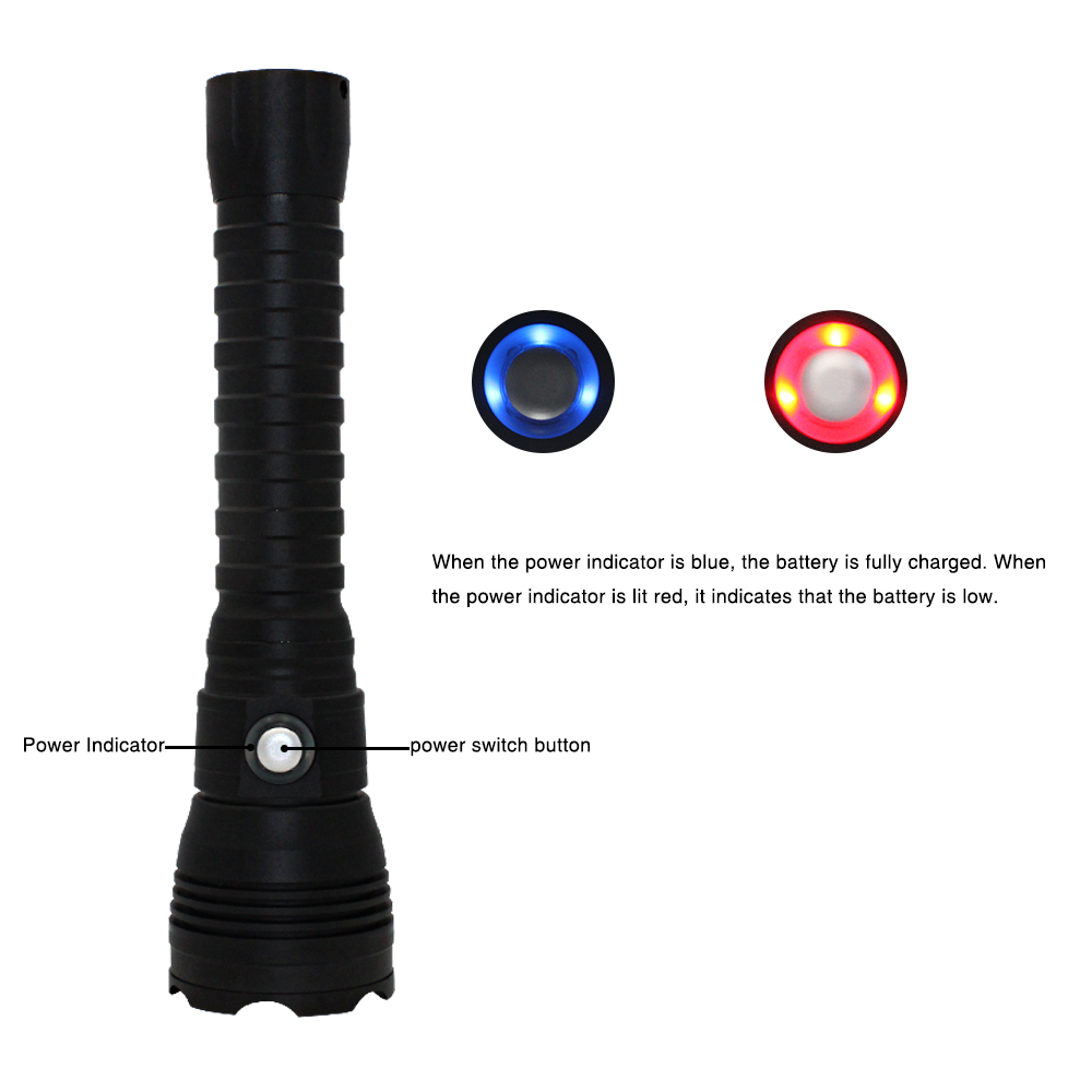 XHP70.2 LED dalış el feneri ta - Underwater Flashlight incelemesi ve fiyatı